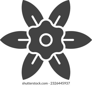 Imagen del icono de Daffodils. Adecuado para aplicaciones móviles.
