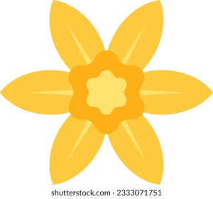 Daffodils Icon image. Suitable for mobile application.