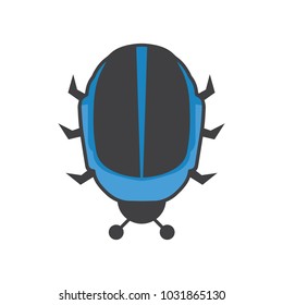 Daft Punk Bug Helmet creative vector logo icon illustration