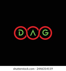 DAG creative three letters logo
