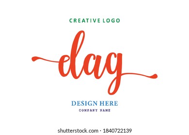 DAG lettering logo is simple, easy to understand and authoritative