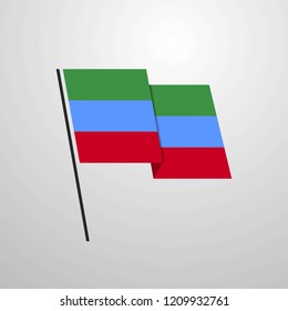 Dagestan Waving Flag