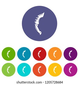 Dagger battle icon. Simple illustration of dagger battle vector icon for web