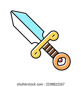 dagger boho color icon vector. dagger boho sign. isolated symbol illustration