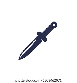 Dagger, Schmutz einzeln auf Weiß, Vektorgrafik