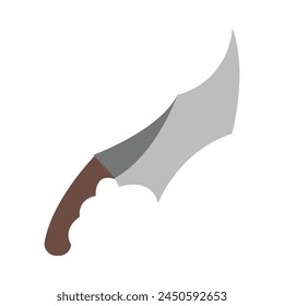 Dagger Glyph Vector Flat Icon Design