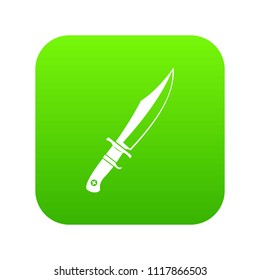 Dagger icon digital green for any design isolated on white vector illustration