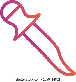 Dagger icon isolated on background
