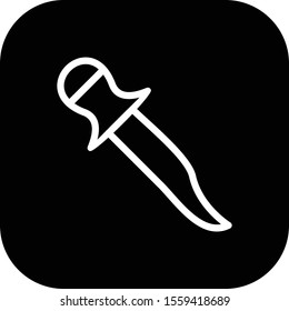 Dagger icon isolated on background
