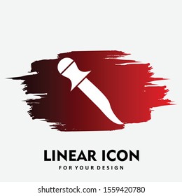 Dagger icon isolated on background
