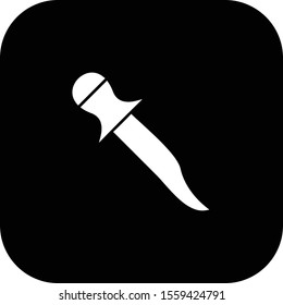 Dagger icon isolated on background
