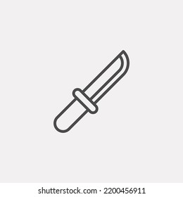 Vector de signo de icono de daga,Símbolo, ilustración de logotipo para web y móvil