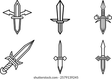 dagger icon vector illustration artwork 