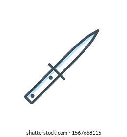 dagger icon vector modern style design