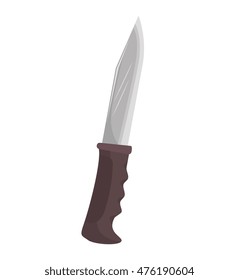 dagger knife medieval old and antique weapon armor equipment vector illustration