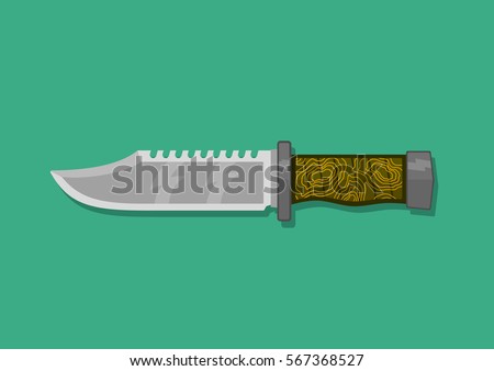 Dagger knife Rambo icon