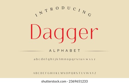 Dagger luxury elegant typography vintage serif font wedding invitation logo music fashion property