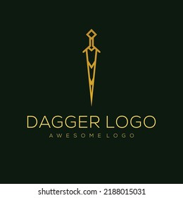 Dagger Luxury Logo template color