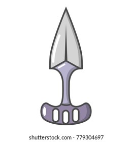Dagger ninja icon. Cartoon illustration of dagger ninja vector icon for web