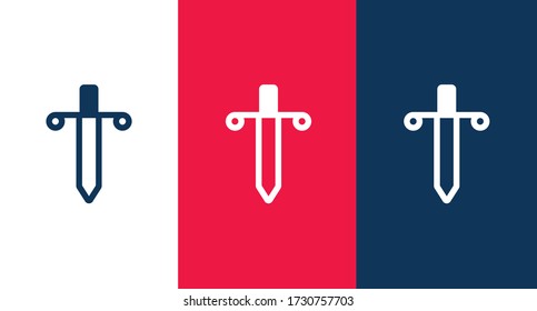 Dagger-Umrisssymbol für Web und Mobile