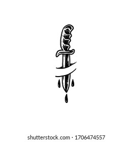 Ilustración de diseño de tatuajes perforantes