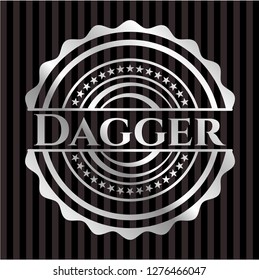 Dagger silvery shiny emblem