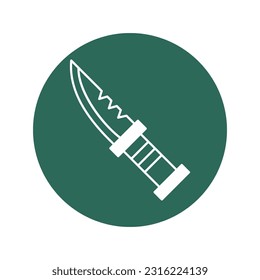 Dagger Vector Icon with trendy background colors that can easily edit or modify

