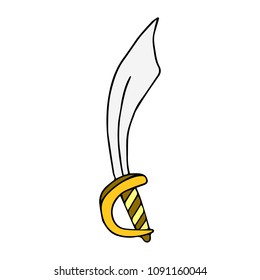 Dagger vector illustration.