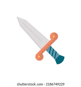 Dagger vector Solid Icon Design illustration. Halloween Symbol on White background EPS 10 File