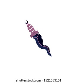 dagger weapon halloween isolated icon vector illustration design