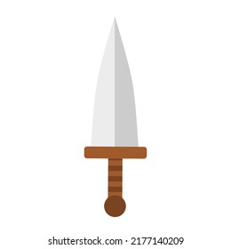Dagger weapon icon illustration isolated on white background