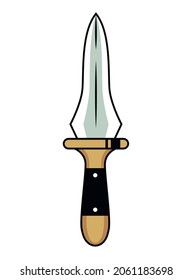 dagger Wild-Stil einzeln Symbol