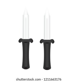 
Daggers on a white background