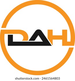 DAH letter logo design  for your Real estate business