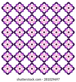 dahlia flower pattern 4 colors