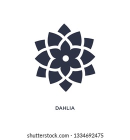 dahlia icon. Simple element illustration from nature concept. dahlia editable symbol design on white background. Can be use for web and mobile.