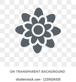 Dahlia icon. Trendy flat vector Dahlia icon on transparent background from nature collection. 