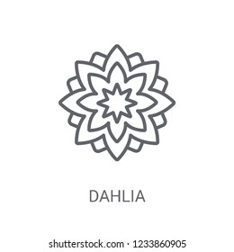 Dahlia icon. Trendy Dahlia logo concept on white background from Nature collection. Suitable for use on web apps, mobile apps and print media.