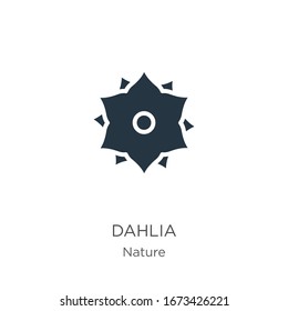 Dahlia icon vector. Trendy flat dahlia icon from nature collection isolated on white background. Vector illustration can be used for web and mobile graphic design, logo, eps10