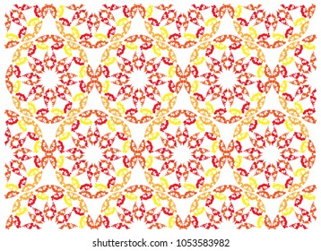 dahlia orange flower pattern