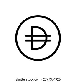 DAI Coin Icon. Dai Coin