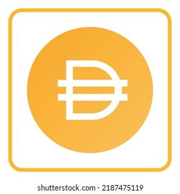 Moneda DAI (moneda, fondo blanco) DAI COIN - Banco Digital