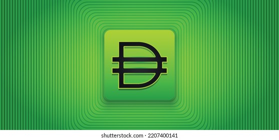 DAI crypto coin logo vector illustration banner and background template