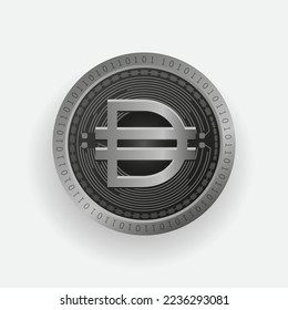 Dai (DAI) cryptocurrency Silver coin