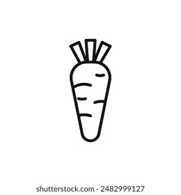 daikon icon logo sign vector outline