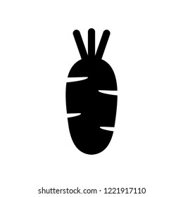 Daikon icon. Trendy Daikon logo concept on white background from Fruits and vegetables collection. Suitable for use on web apps, mobile apps and print media.
