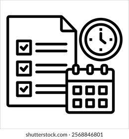 Daily Activities Icon Element For Design