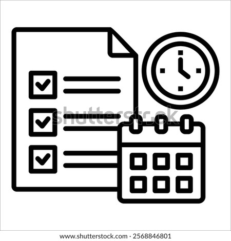 Daily Activities Icon Element For Design