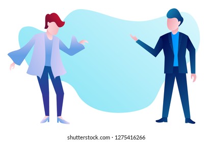 daily activity a girl dancing with a man. daily outfit vector flat design illustration