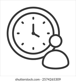 Daily Activity Icon Vector Illustration Outline
